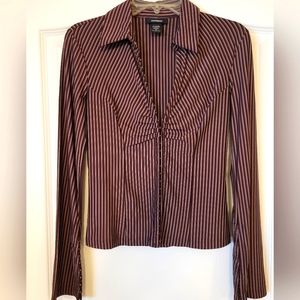 Express women's dress shirt, clip front